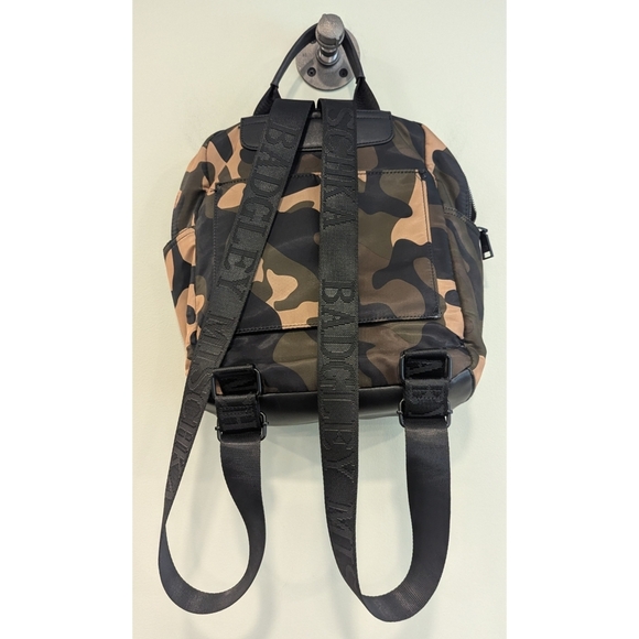 Badgley Mischka Camouflage Backpack 13x12x5 - Picture 3 of 15